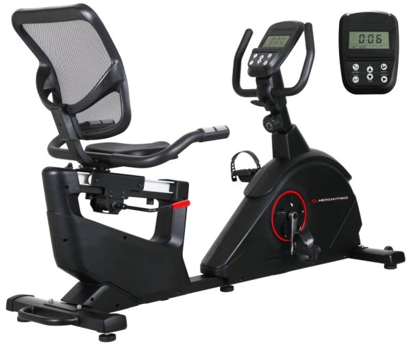 AMERICAN FITNESS HIGH QUALITY SEMI COMMERCIAL RECUMBENT BIKE WITH SEAT ADJUSTMENT VN-161