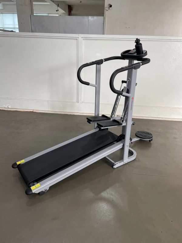 Manual treadmill with stepper and twister